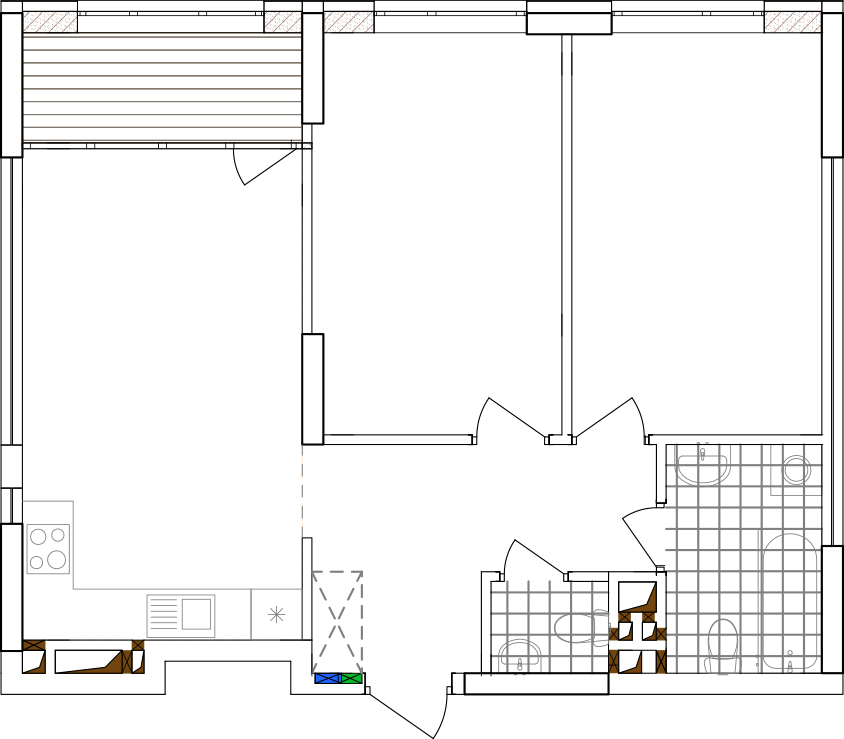 -кімнатна у ЖК Варшавський 2