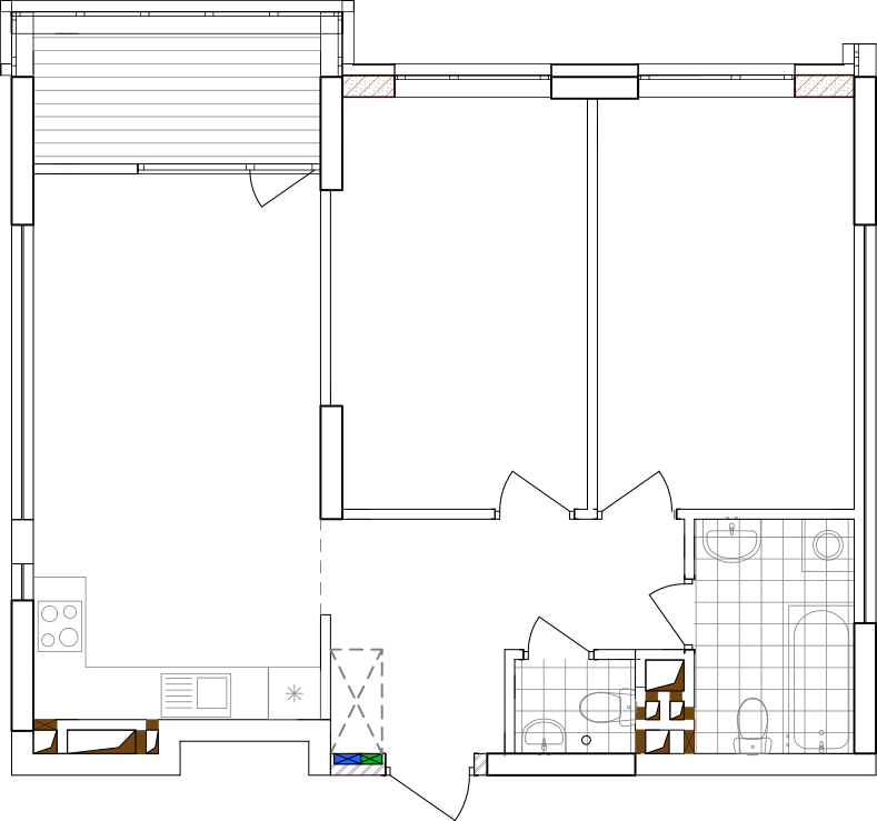 -кімнатна у ЖК Варшавський 2