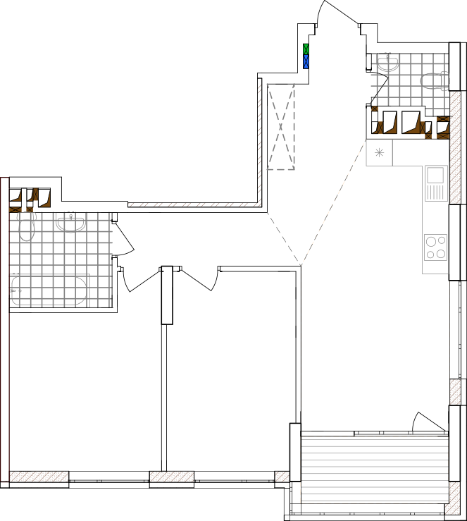 -кімнатна у ЖК Варшавський 2