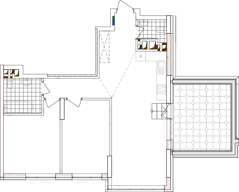 -кімнатна у ЖК Варшавський 2
