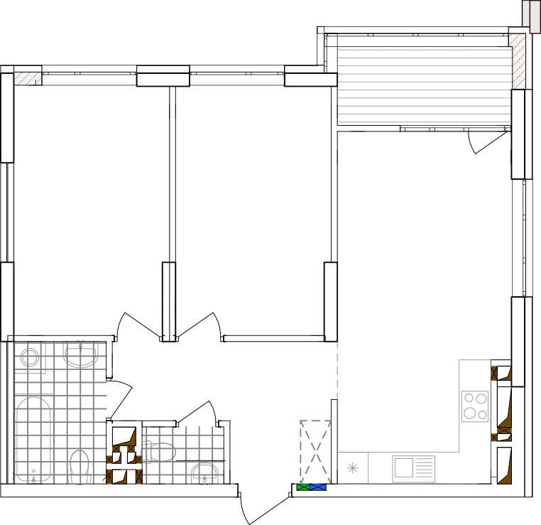 -кімнатна у ЖК Варшавський 2