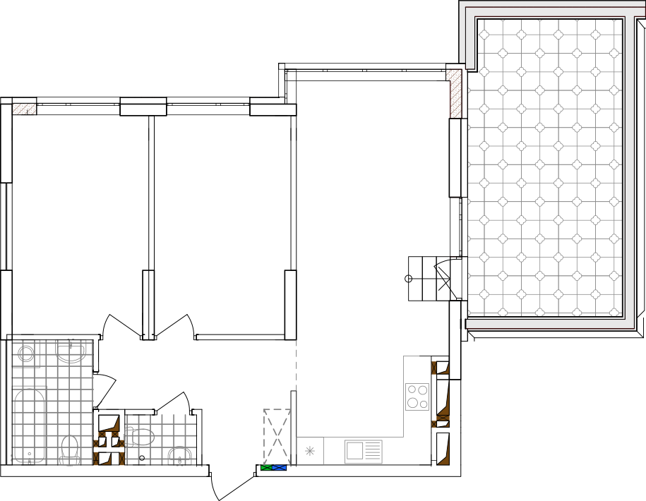 -кімнатна у ЖК Варшавський 2