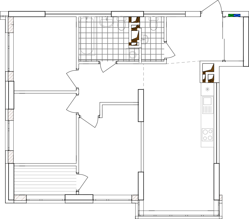 -кімнатна у ЖК Варшавський 2