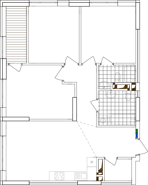 -кімнатна у ЖК Варшавський 2