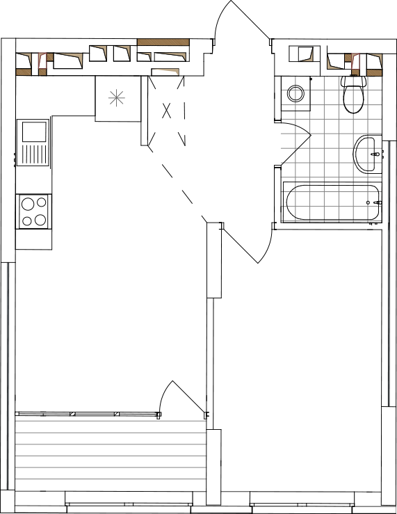 -кімнатна у ЖК Варшавський 2