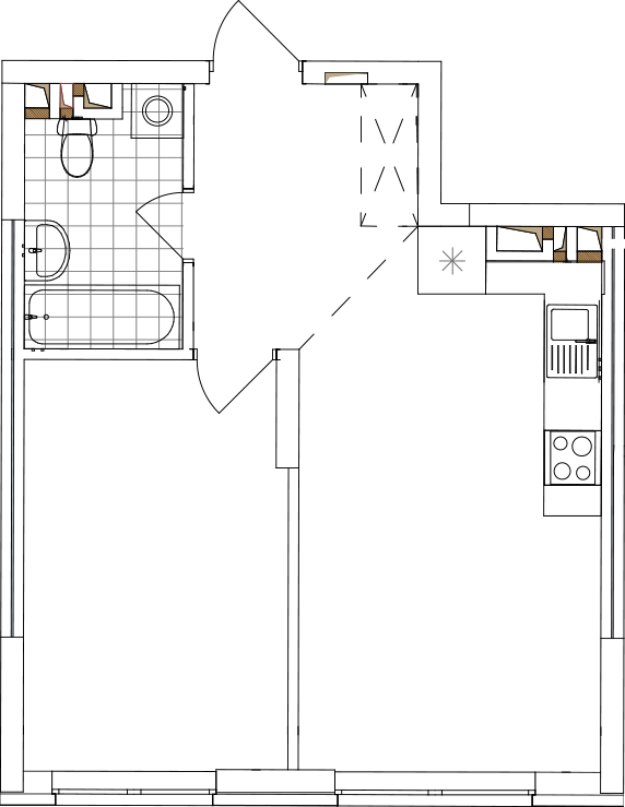 -кімнатна у ЖК Варшавський 2