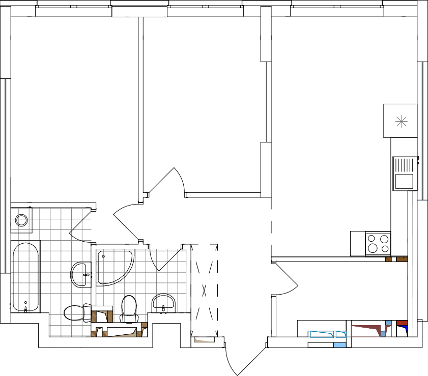 -кімнатна у ЖК Варшавський 2