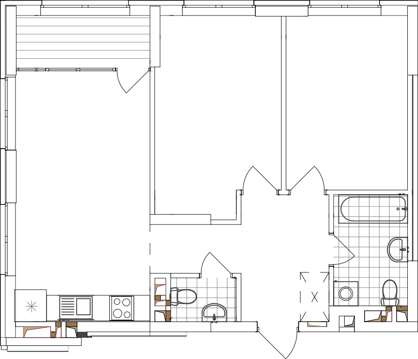-кімнатна у ЖК Варшавський 2