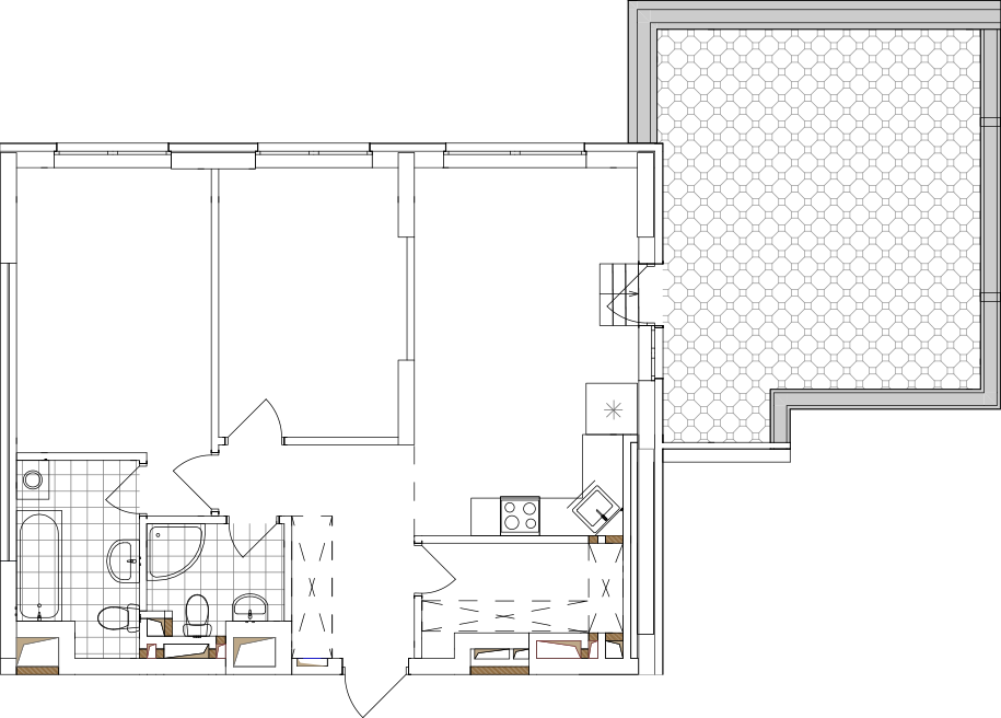 -кімнатна у ЖК Варшавський 2